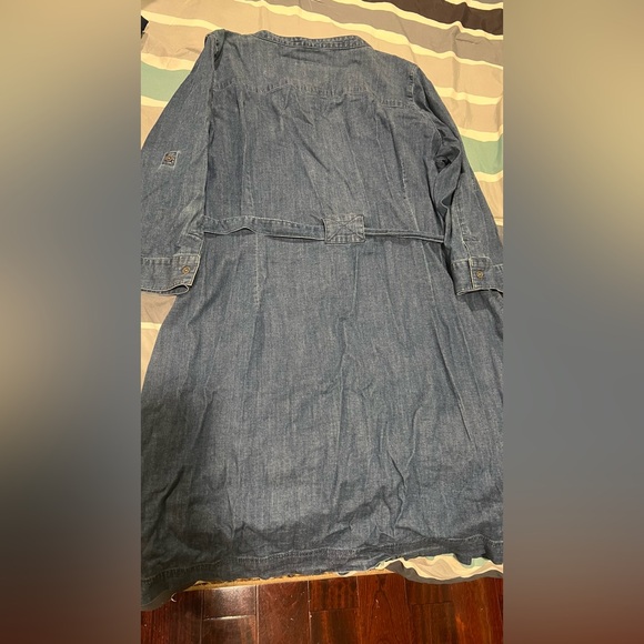BIG SALE(3 for $50)- Calvin Klein Blue Denim Dress - Picture 6 of 8